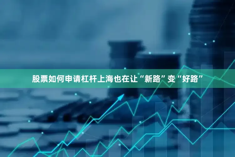 股票如何申请杠杆上海也在让“新路”变“好路”